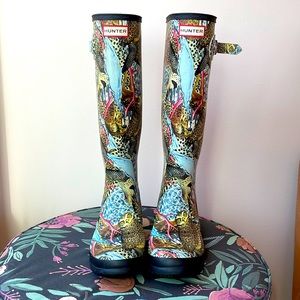 Limited edition Hunter boots- leopard owl design.